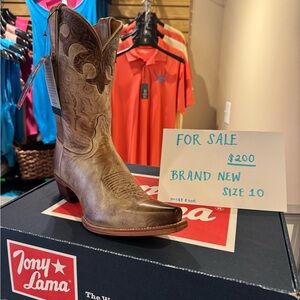 Tony Lama Brown Western Boots